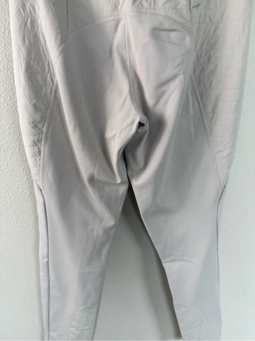 Athleta Peak Hybrid Fleece Tight Pant Birch Grey Winter Sport Ski Women’s Medium